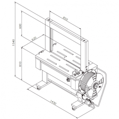 Automatinis surišimo PP juostomis įrengimas TP-601D  1