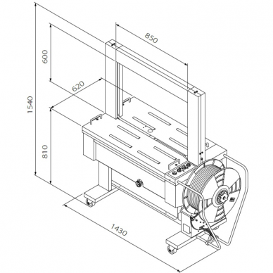 Automatic device for PP strapping TP-6000CE 1