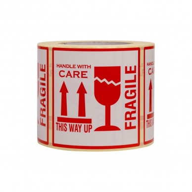 Labels Fragile/This way up 500 pcs/roll