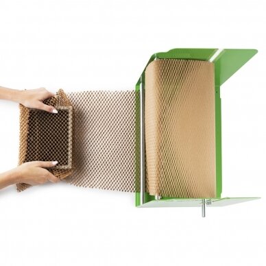 Dispenser for wrapping paper roll GREEN 1