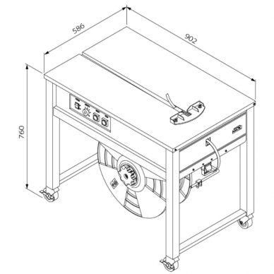 Device for PP strapping TP-202 CE 3